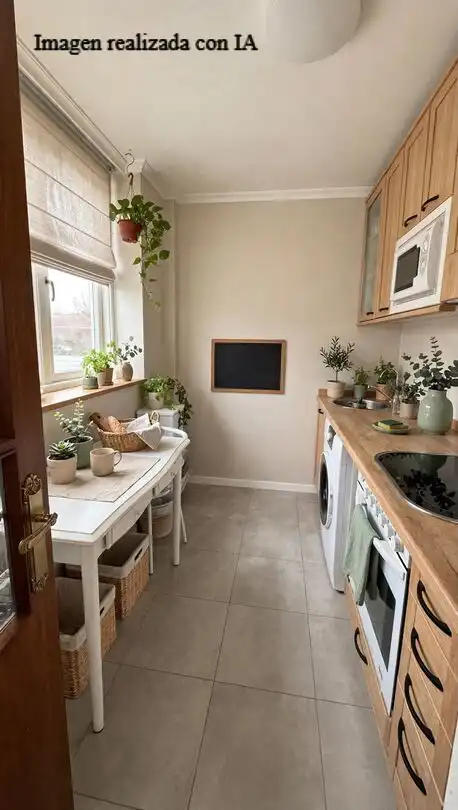 Kitchen of Flat for sale in Santander  with Heating, Storage room and Balcony