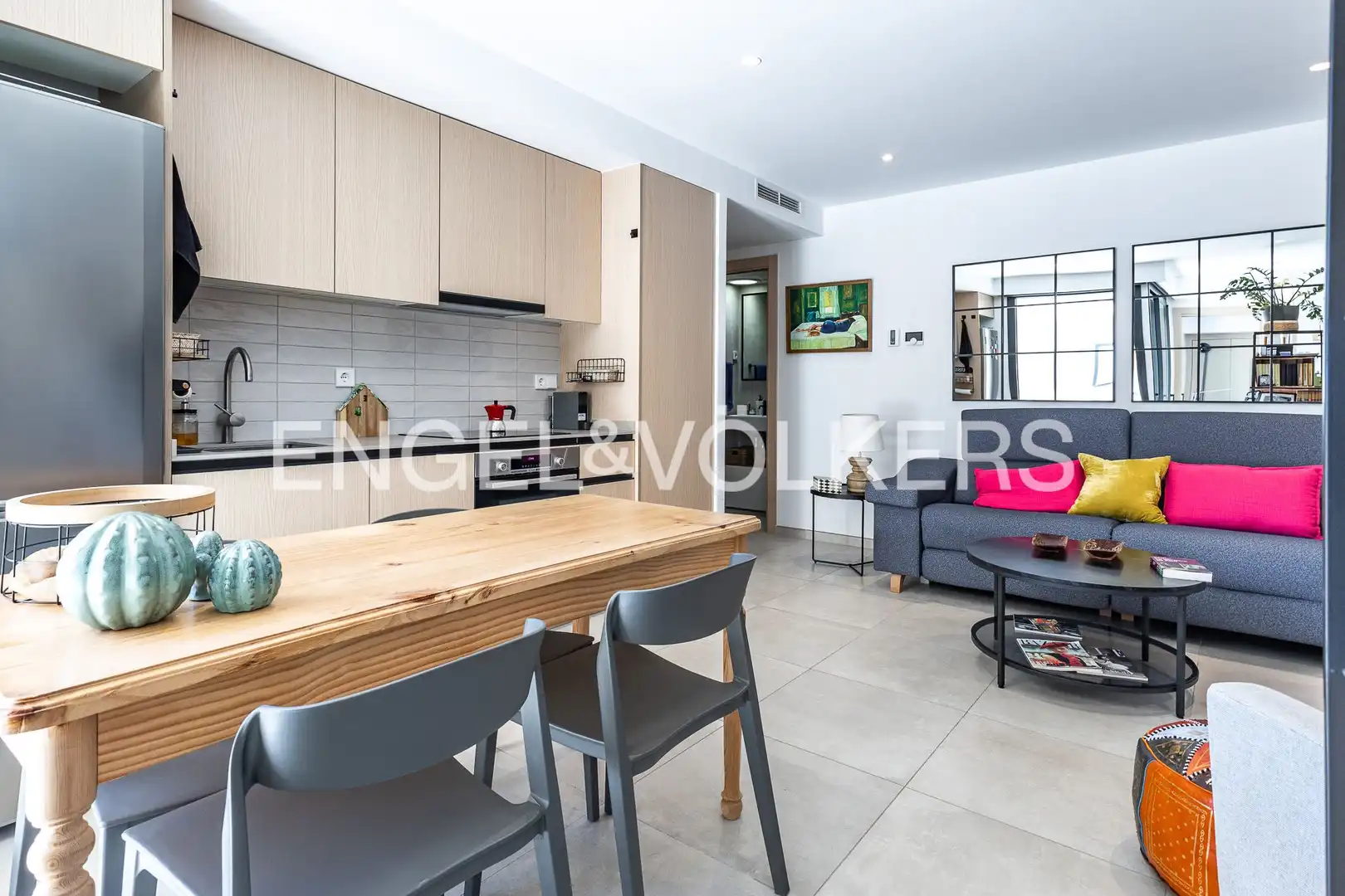 Cocina de Piso en venta en Sant Cugat del Vallès con Aire acondicionado, Calefacción y Jardín privado