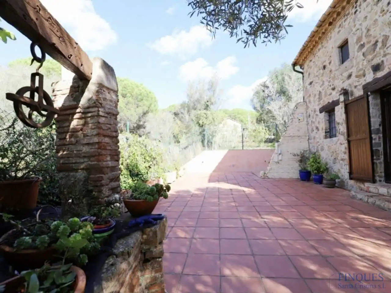 Jardí de Finca rústica en venda en Santa Cristina d'Aro amb Aire condicionat, Calefacció i Jardí privat
