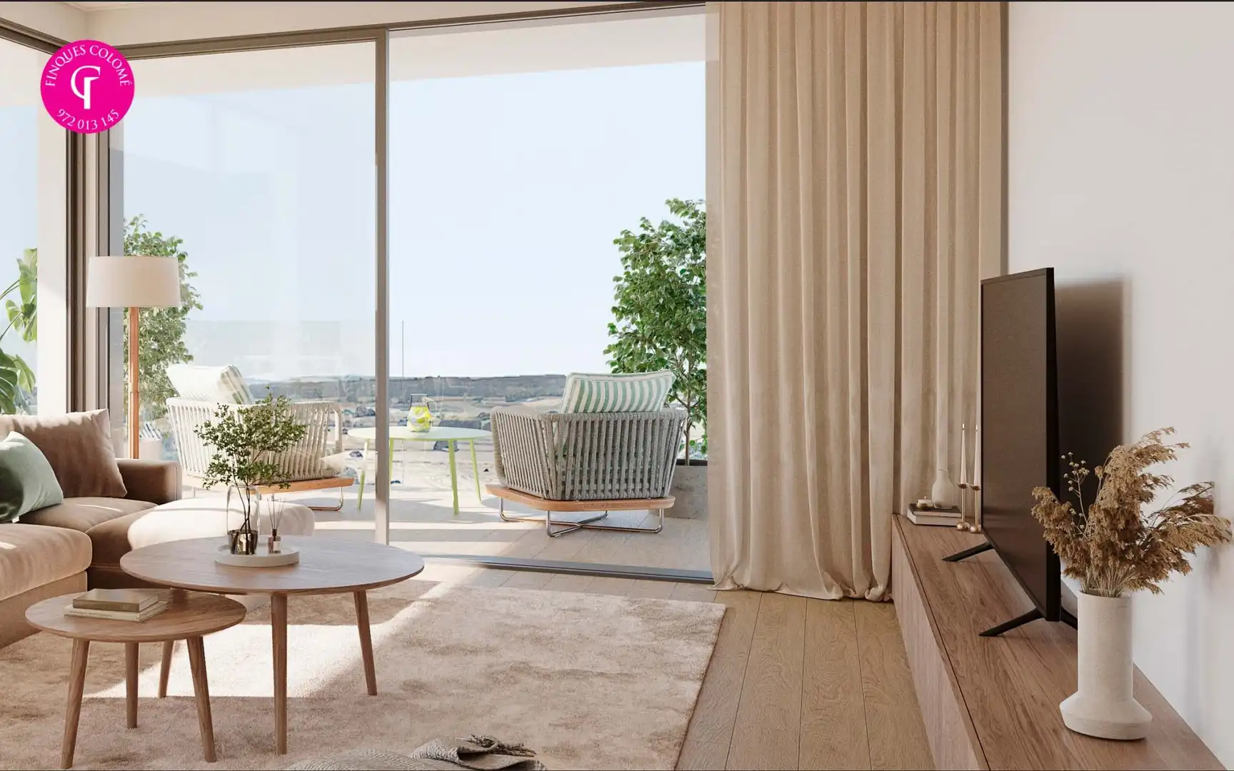 Sala de estar de Piso en venta en Vilablareix con Aire acondicionado, Terraza y Trastero