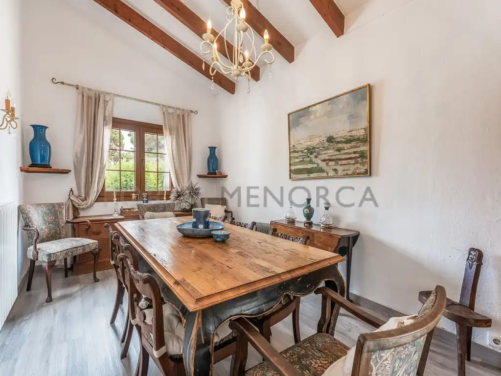 Dining room of Houses for sale in Es Castell  with Private garden, Terrace and Swimming Pool