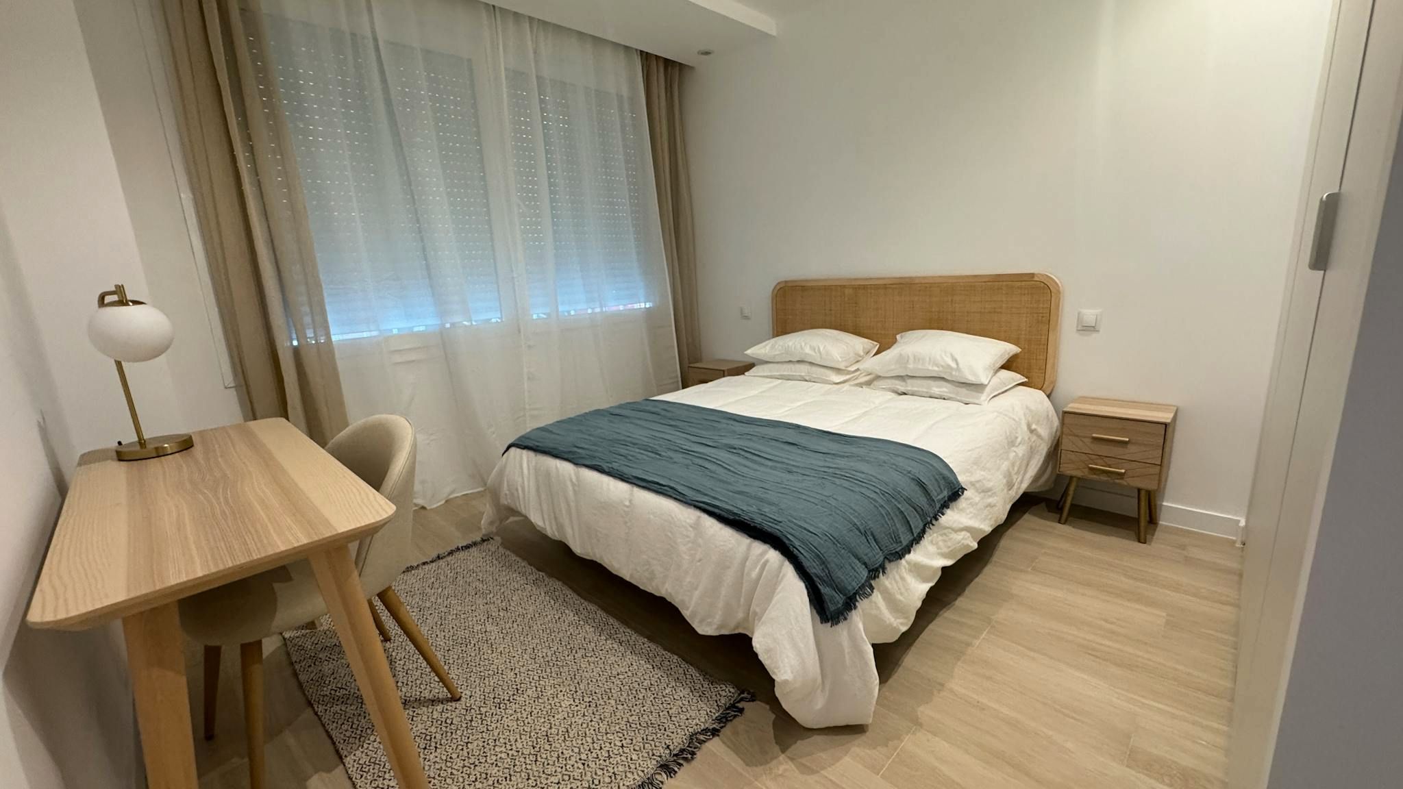 Bedroom of Flat to rent in  Madrid Capital  with Air Conditioner, Heating and Furnished