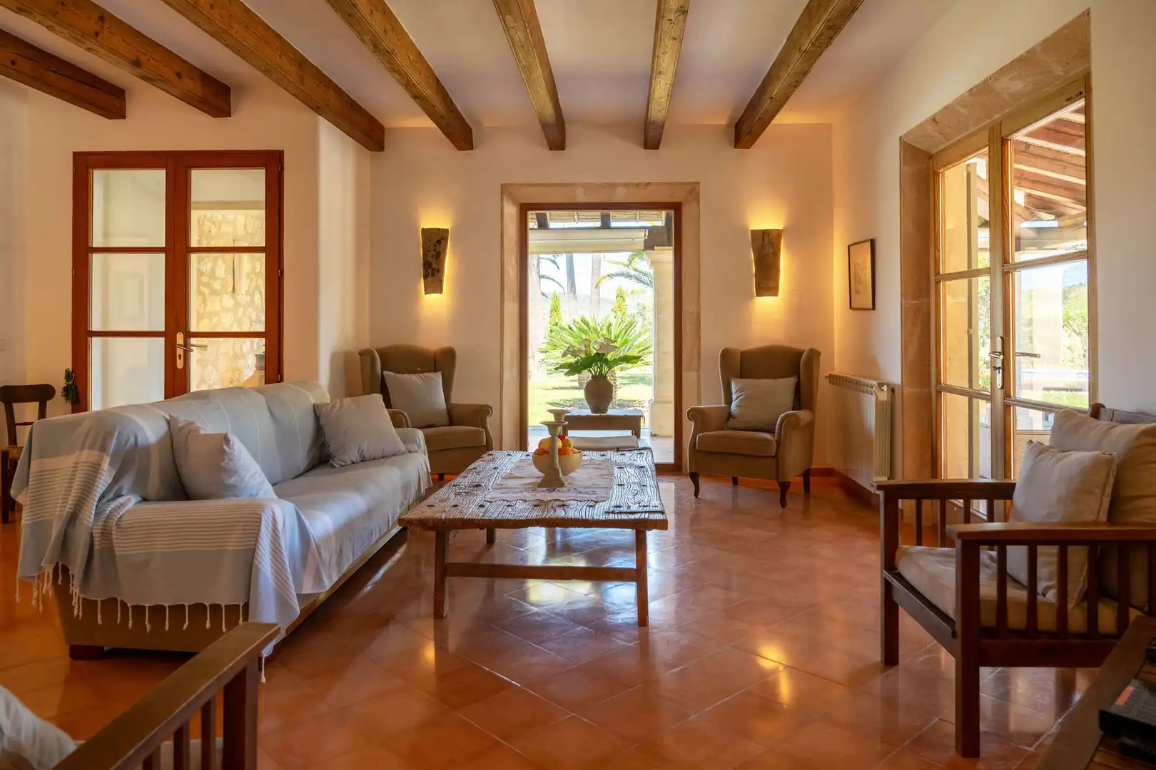 Living room of Country homes for sale in Artà  with Air Conditioner, Heating and Terrace