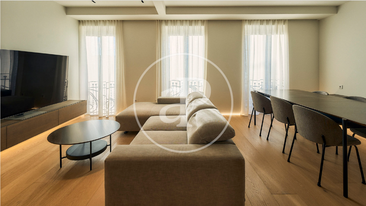 Living room of Flat to rent in  Valencia Capital  with Air Conditioner, Heating and Furnished