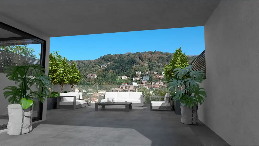 Terrasse von Wohnung zum Verkauf in Donostia - San Sebastián  mit Klimaanlage, Heizung und Privatgarten