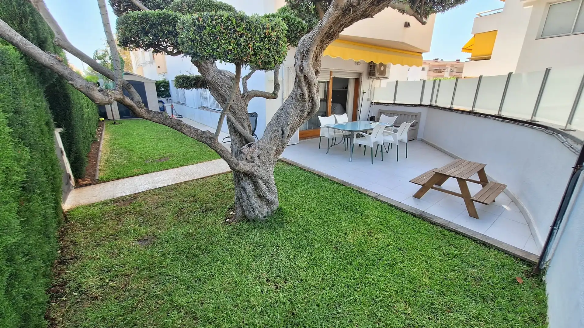 Terraza de Apartamento de alquiler en El Vendrell con Calefacción y Jardín privado