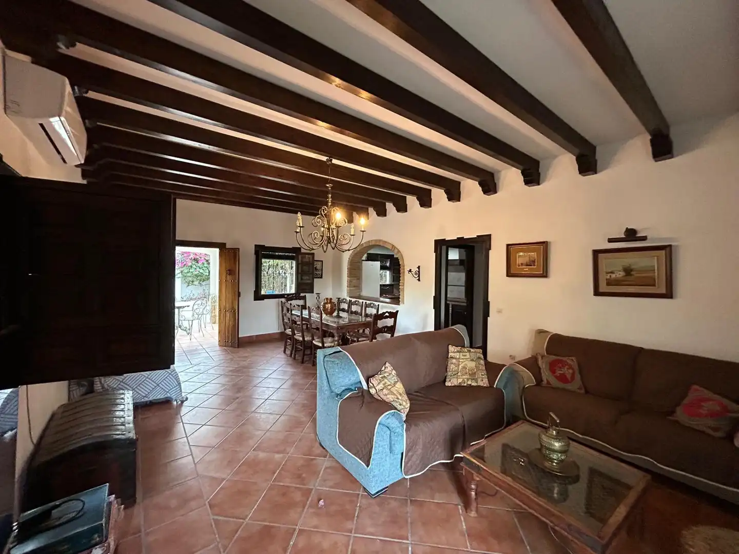 Sala de estar de Casa o chalet en venta en Carmona con Aire acondicionado, Terraza y Piscina