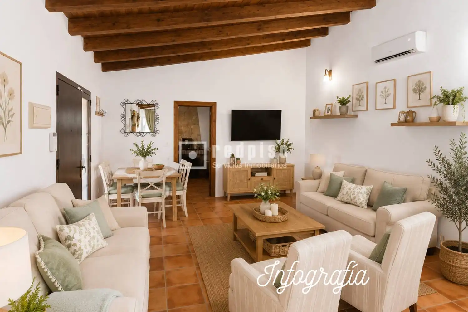 Sala de estar de Casa o chalet en venta en El Borge con Aire acondicionado, Calefacción y Trastero