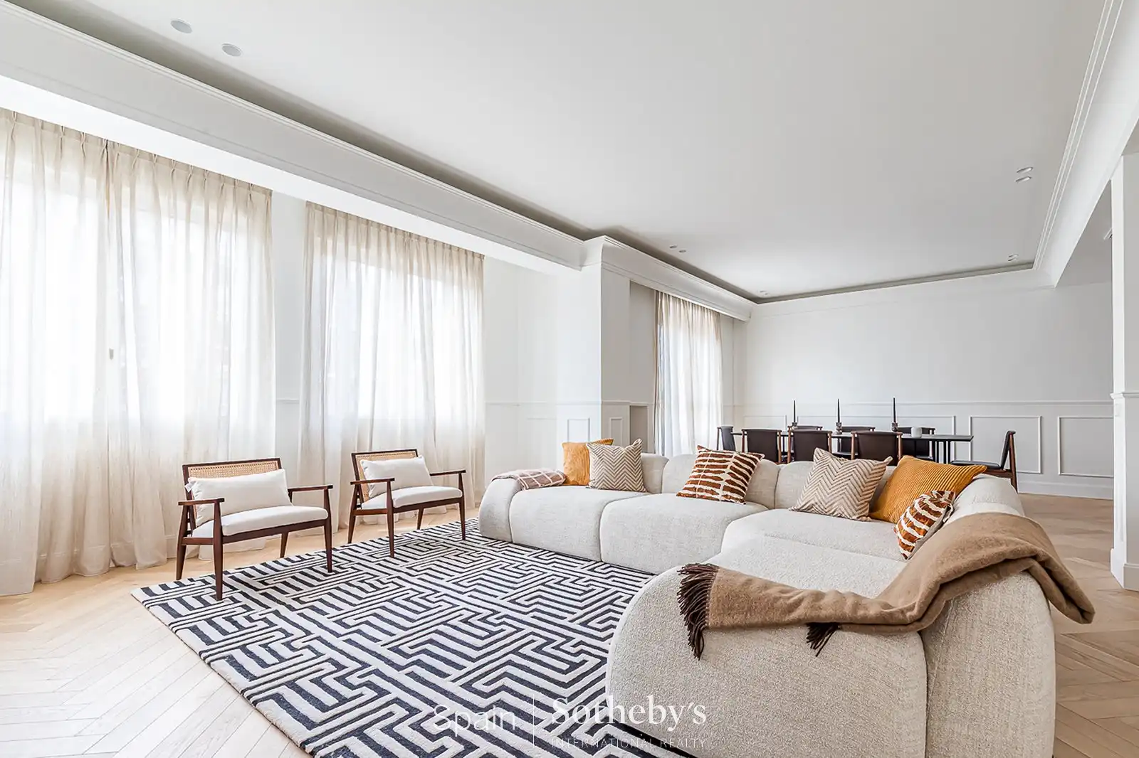 Wohnzimmer von Wohnungen zum Verkauf in Madrid mit Klimaanlage und Heizung