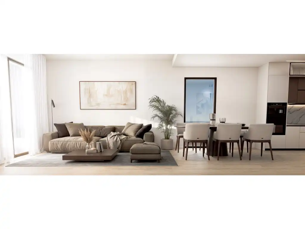 Sala de estar de Apartamento en venta en Finestrat con Terraza, Piscina y Amueblado