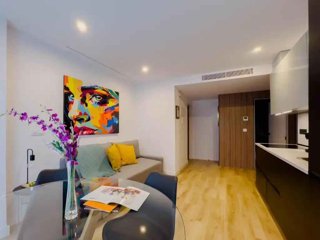 Wohnzimmer von Wohnung zur Miete in Centro