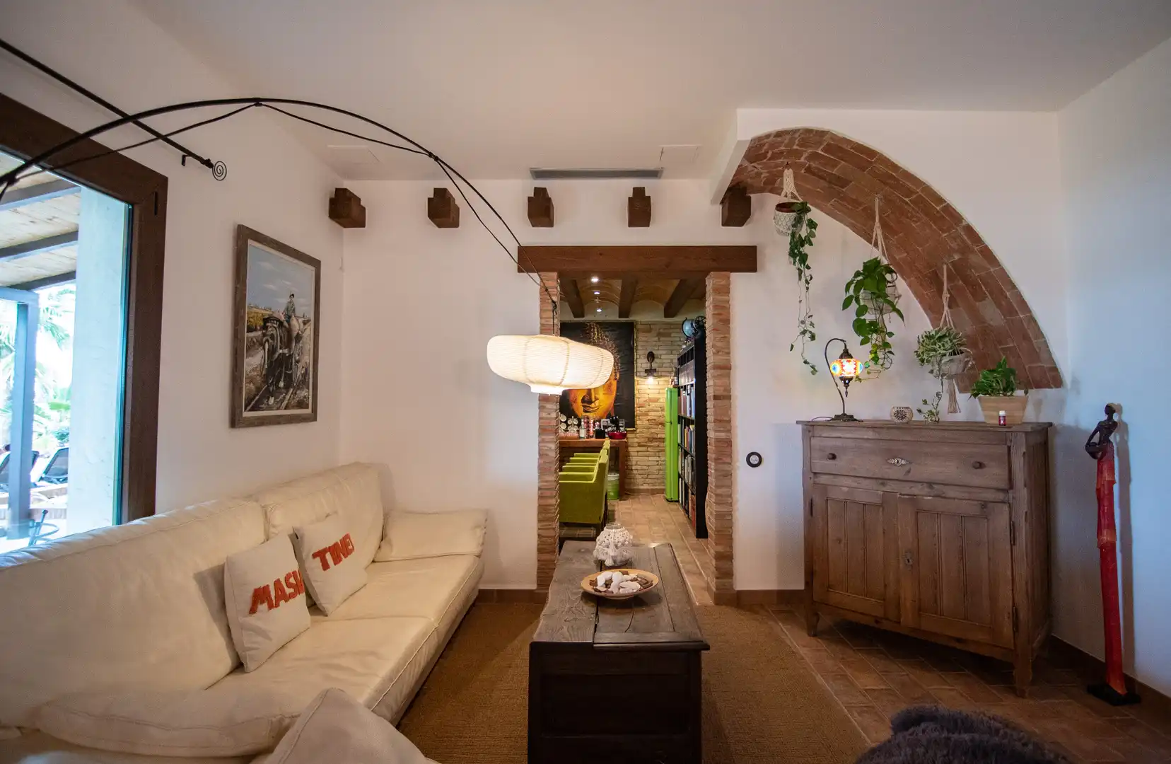 Sala d'estar de Finca rústica en venda en Deltebre amb Aire condicionat, Jardí privat i Terrassa