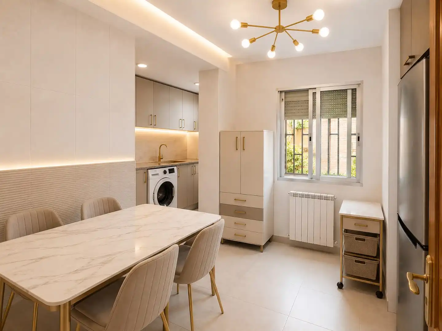 Kitchen of Flat for sale in Madrid  with Air Conditioner, Heating and Parquet flooring