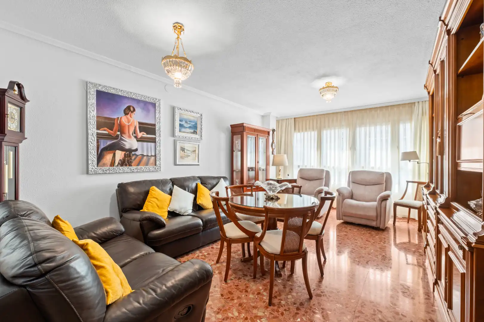 Sala d'estar de Pis en venda en Alicante / Alacant amb Aire condicionat i Alarma