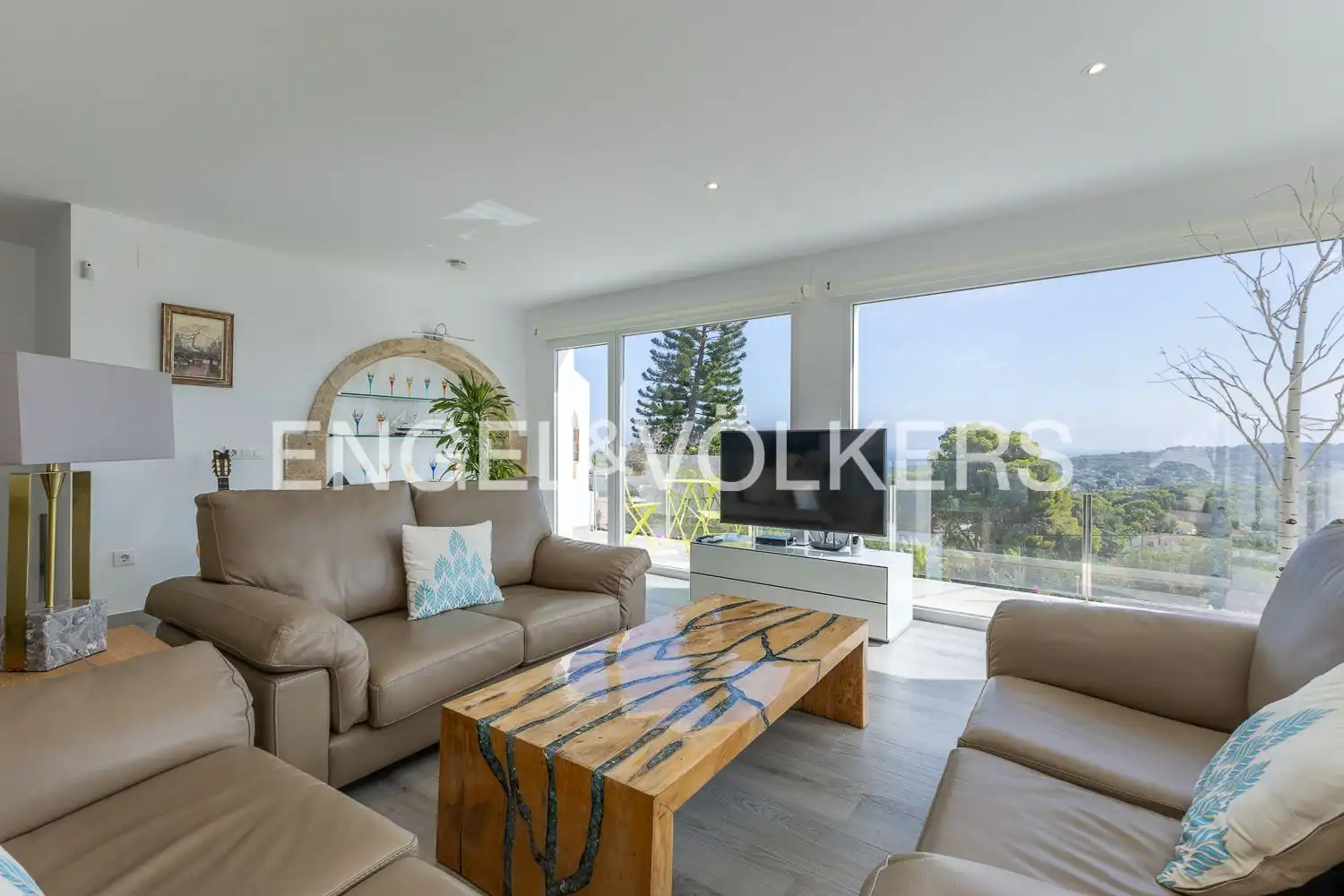 Sala d'estar de Casa o xalet en venda en Jávea / Xàbia amb Aire condicionat, Calefacció i Jardí privat