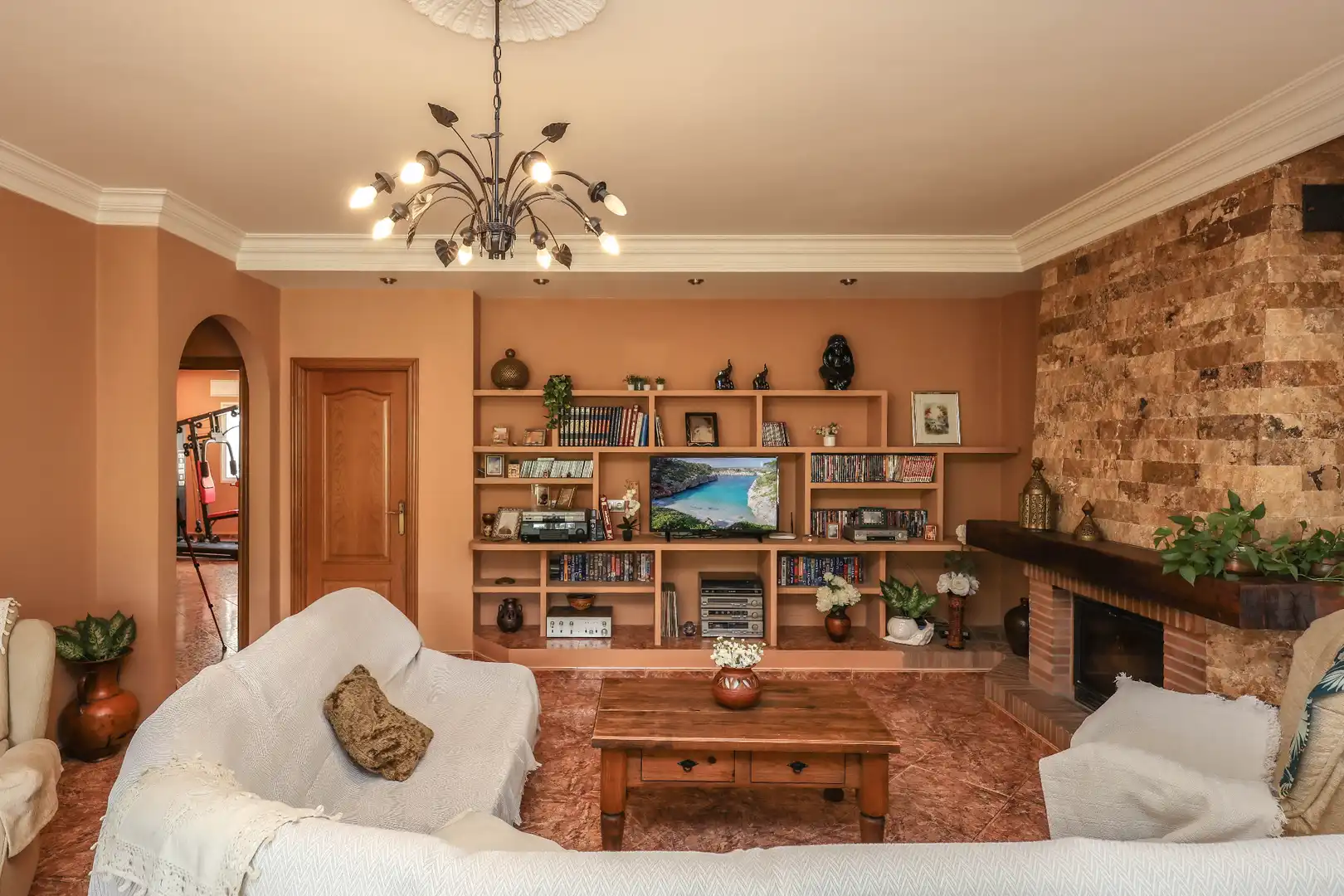 Living room of Houses for sale in Monda  with Air Conditioner, Private garden and Storage room