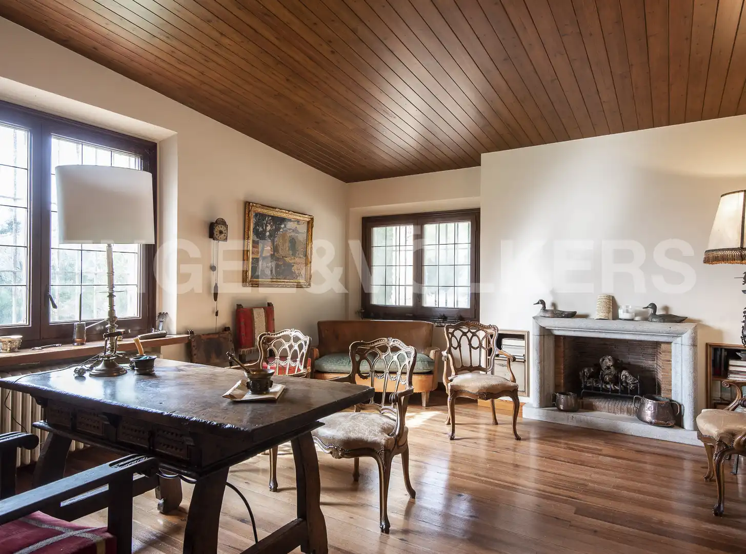 Wohnzimmer von Country house zum Verkauf in La Garriga mit Heizung und Schwimmbad