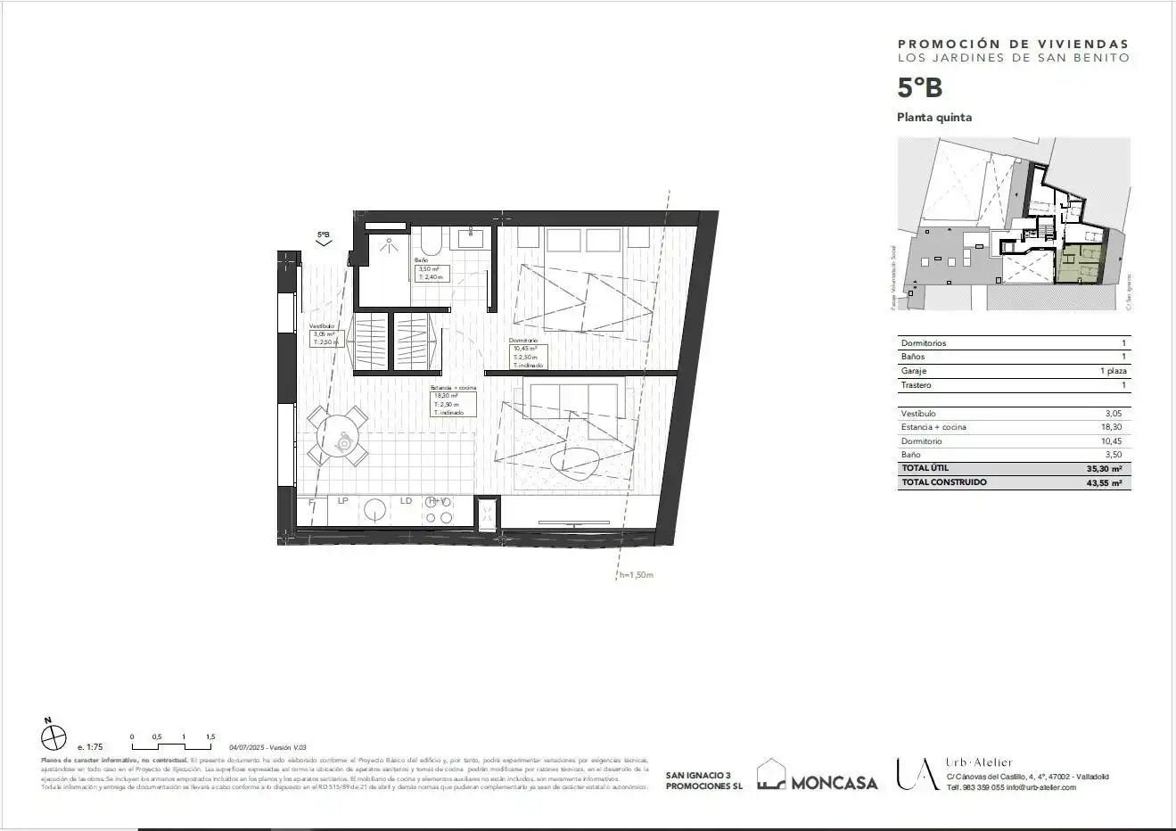 Attic for sale in Valladolid  with Heating, Private garden and Storage room