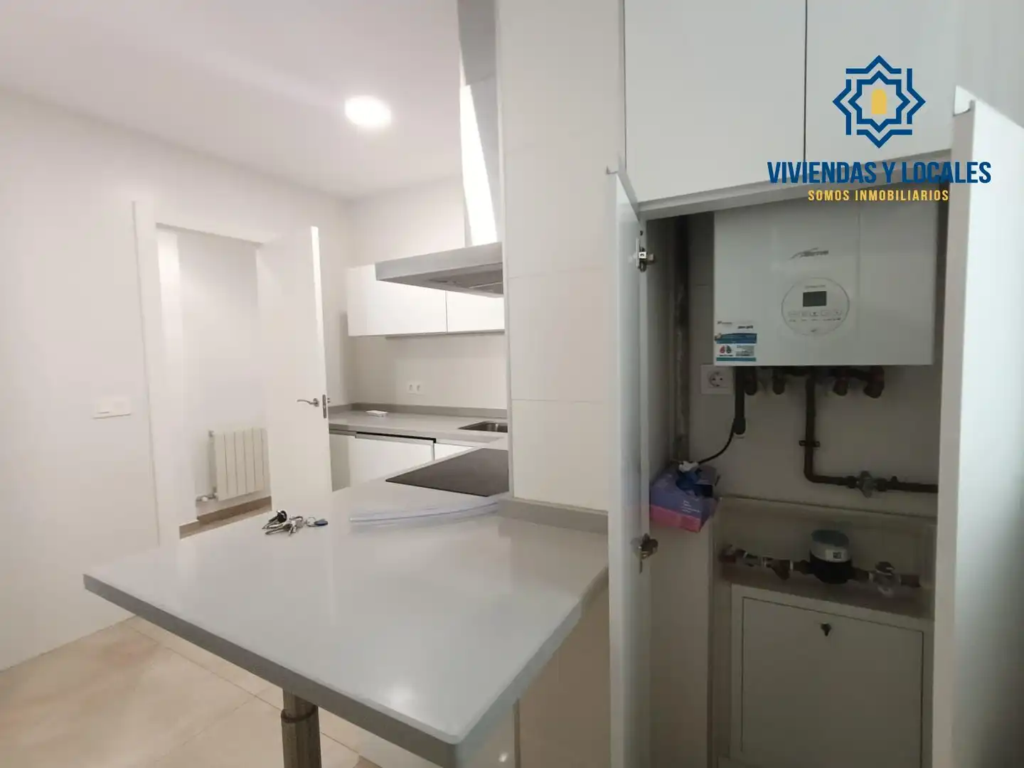 Cocina de Piso de alquiler en Granada con Aire acondicionado, Calefacción y Terraza