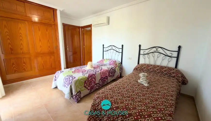 Bedroom of Detached homes for sale in La Manga del Mar Menor  with Air Conditioner, Heating and Private garden