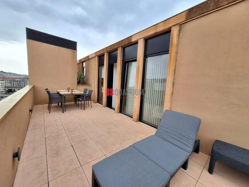 Terraza de Piso de alquiler en Santiago de Compostela  con Calefacción, Terraza y Amueblado
