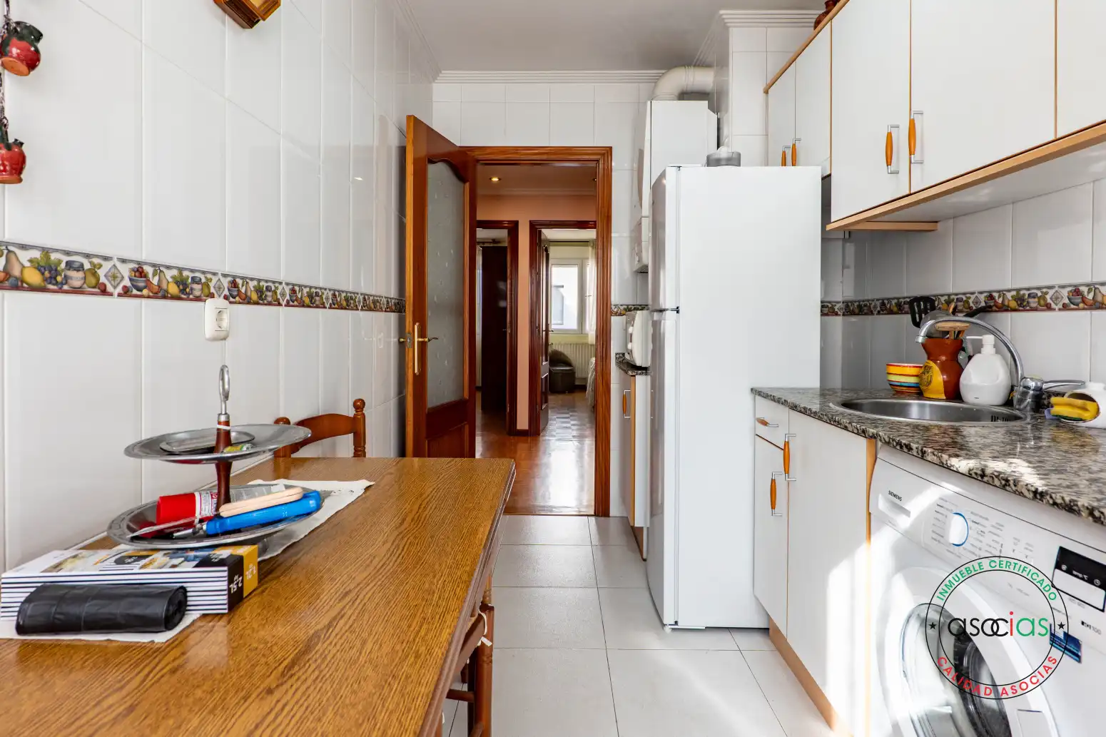 Cocina de Piso en venta en Gijón  con Calefacción, Parquet y Trastero