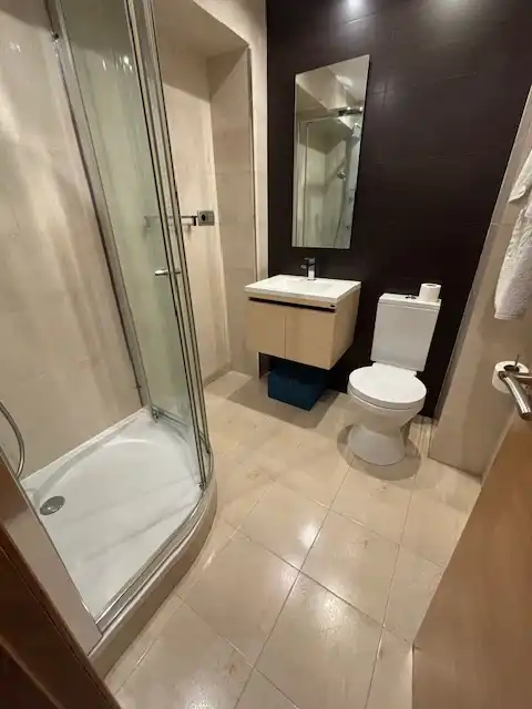 Bathroom of Flat for rent in Ferrol  with Heating, Parquet flooring and Furnished