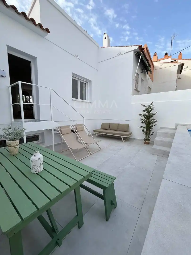 Terraza de Casa adosada de alquiler en L'Alfàs del Pi con Aire acondicionado, Terraza y Piscina