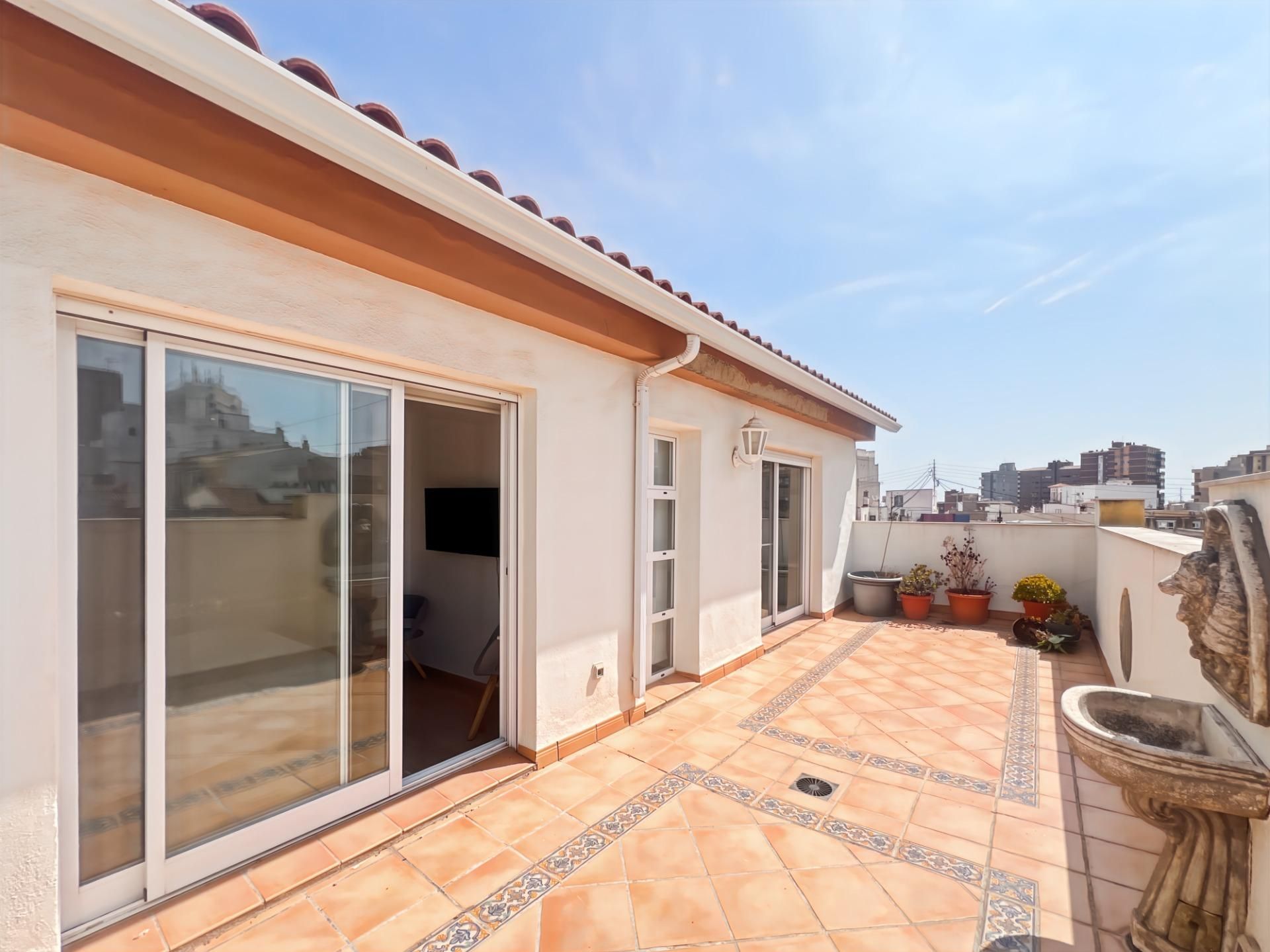 Terrace of Duplex for sale in Castellón de la Plana / Castelló de la Plana  with Air Conditioner, Terrace and Storage room