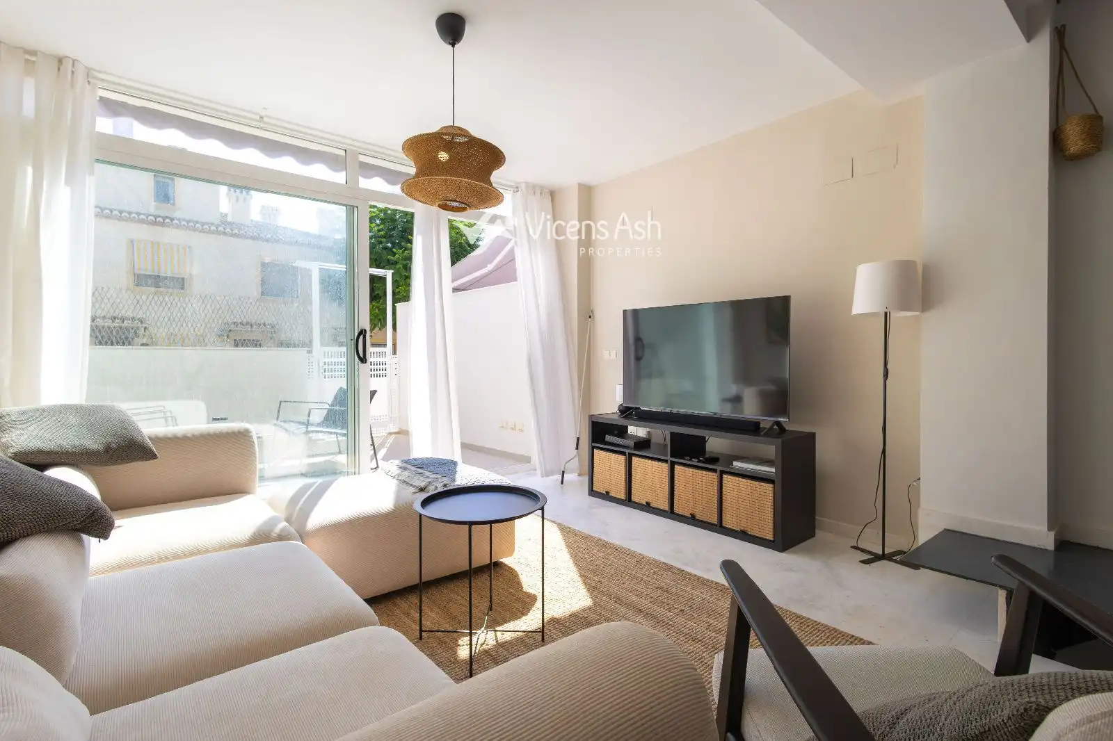 Sala d'estar de Casa adosada en venda en Jávea / Xàbia amb Aire condicionat, Calefacció i Terrassa