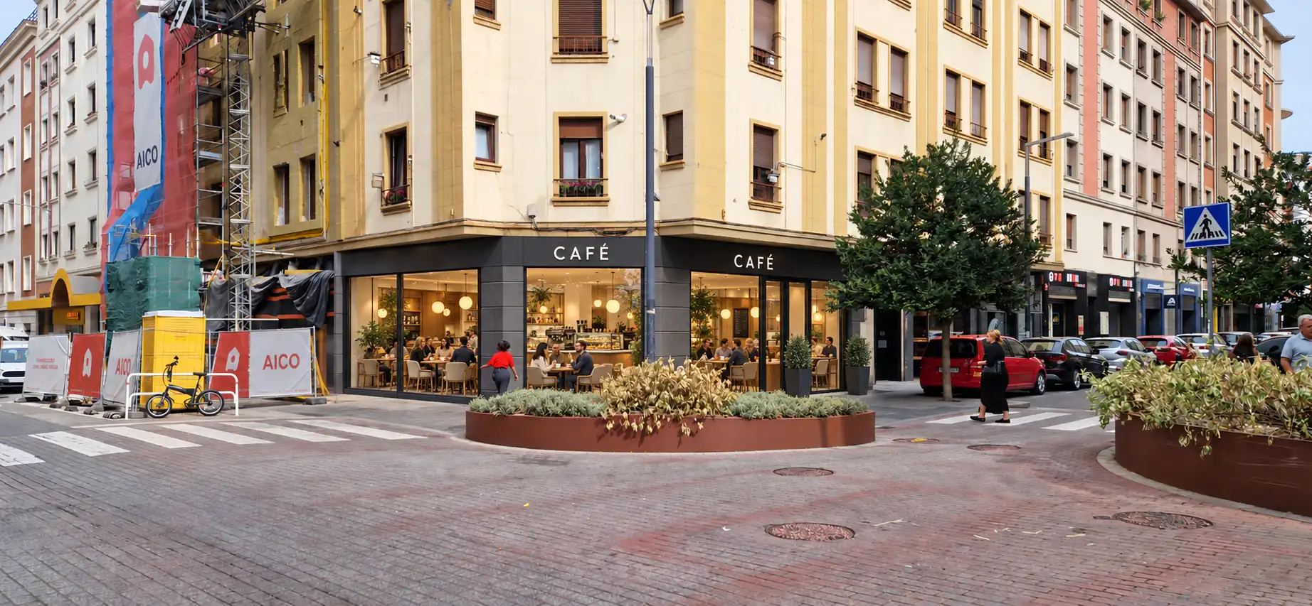 Vista exterior de Local de lloguer en  Pamplona / Iruña amb Aire condicionat, Calefacció i Parquet