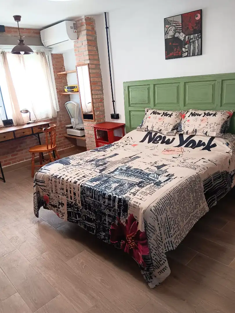 Bedroom of Apartments for rent in Álora  with Air Conditioner, Furnished and Washing machine
