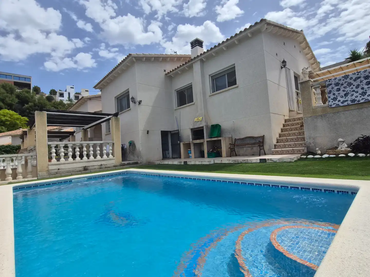 Piscina de Casa o chalet en venta en Roda de Berà con Calefacción, Jardín privado y Terraza