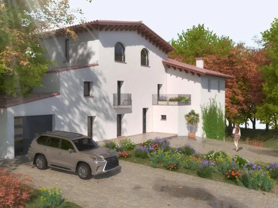 Vista exterior de Finca rústica en venda en Olot