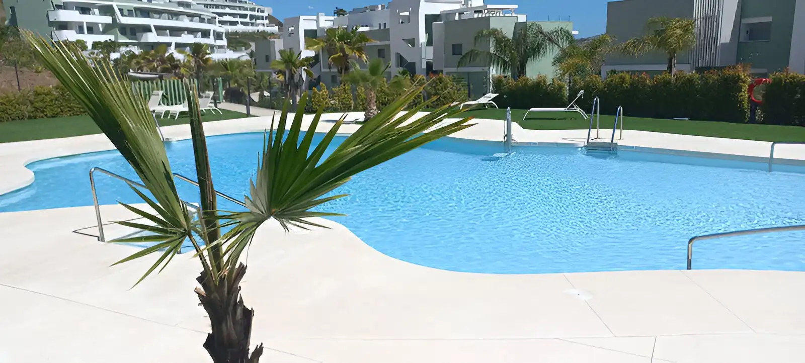 Swimming pool of Apartments for sale in Mijas  with Air Conditioner, Terrace and Swimming Pool
