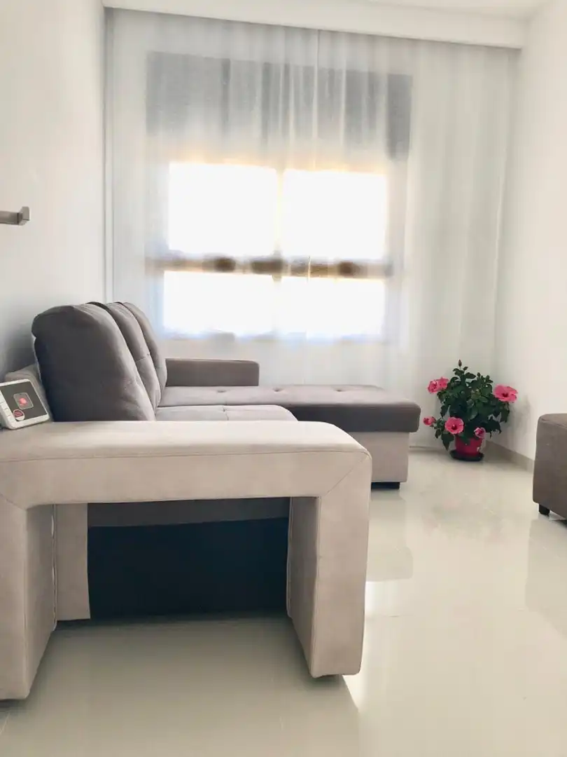 Wohnzimmer von Haus oder Chalet zur Miete in Pilar de la Horadada mit Klimaanlage, Terrasse und Schwimmbad