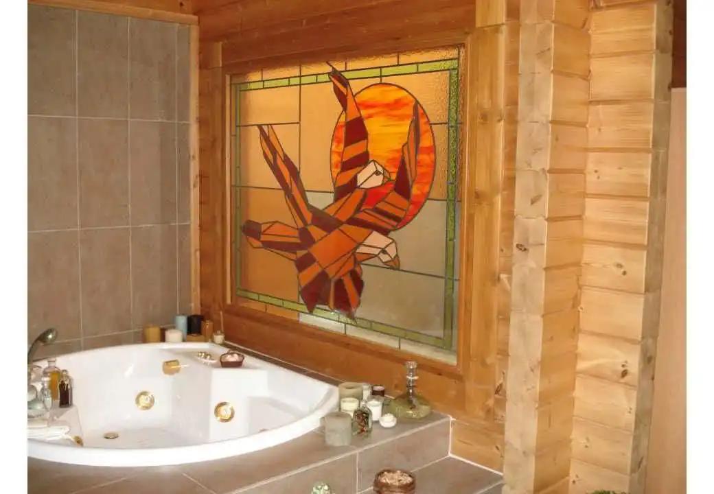Badezimmer von Haus oder Chalet zum Verkauf in Vallromanes mit Klimaanlage, Heizung und Privatgarten