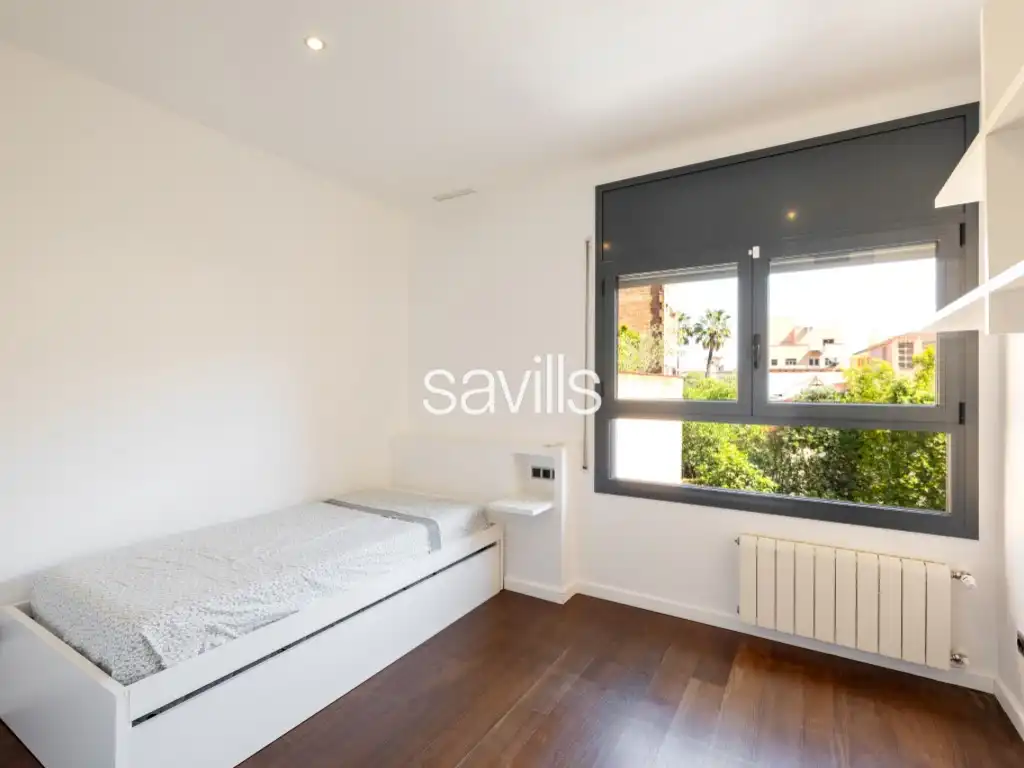 Schlafzimmer von Haus oder Chalet zur Miete in Barcelona mit Privatgarten und Schwimmbad
