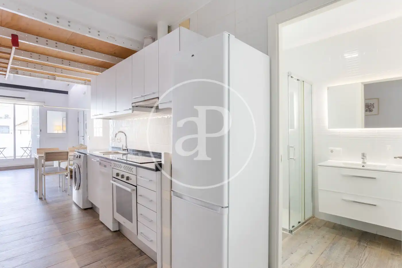 Kitchen of Attic for sale in Valencia  with Heating, Terrace and Furnished