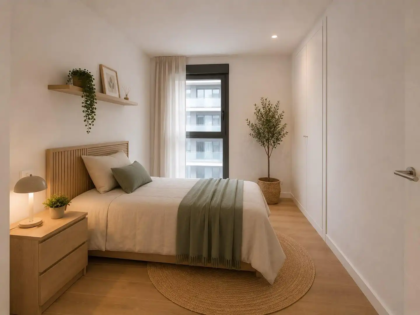 Bedroom of Flat for sale in Valencia  with Air Conditioner, Heating and Private garden
