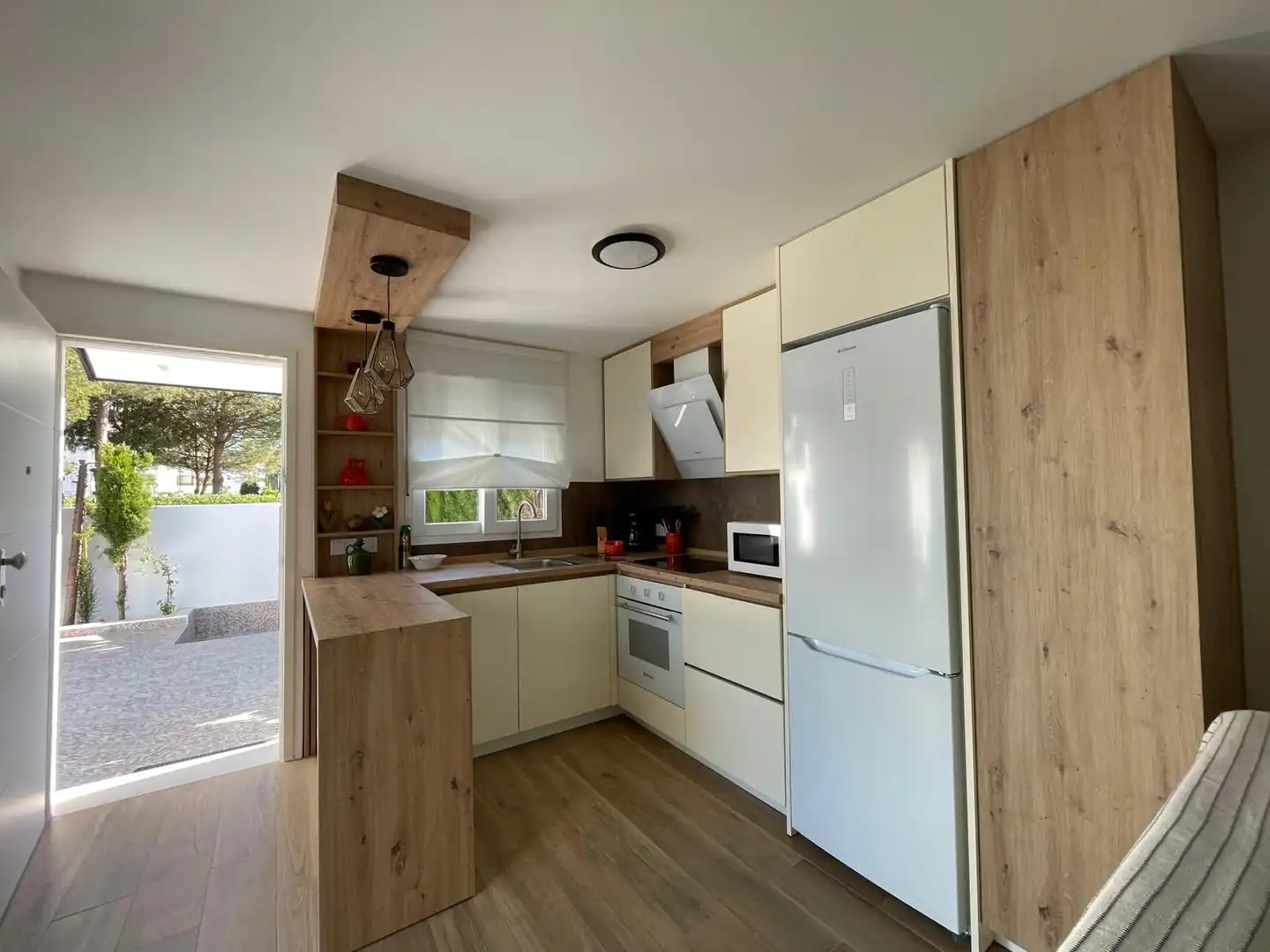 Cocina de Apartamento de alquiler en El Portil con Calefacción, Jardín privado y Terraza