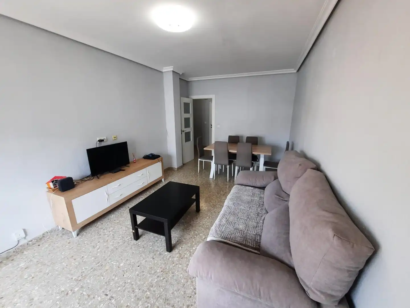 Sala de estar de Piso de alquiler en Almansa con Amueblado