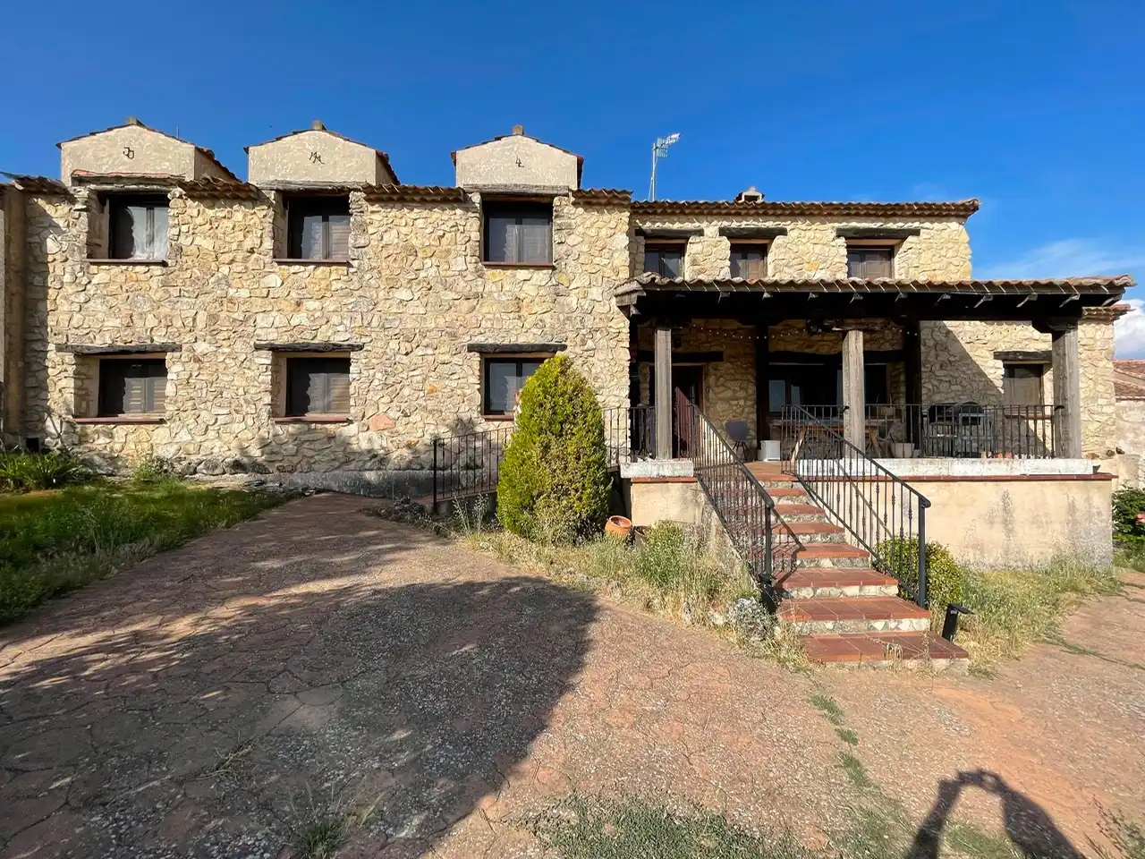 Vista exterior de Finca rústica en venda en Sepúlveda amb Calefacció, Jardí privat i Parquet