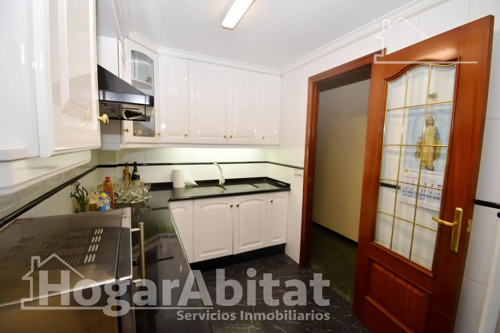 Kitchen of Flat for sale in Alzira  with Air Conditioner, Terrace and Furnished