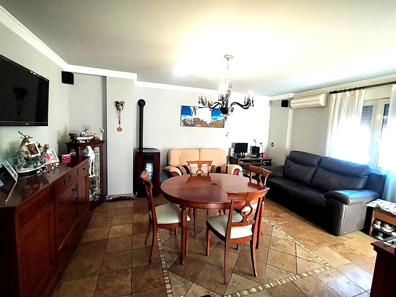 Sala d'estar de Casa o xalet en venda en Oliva amb Aire condicionat, Jardí privat i Terrassa