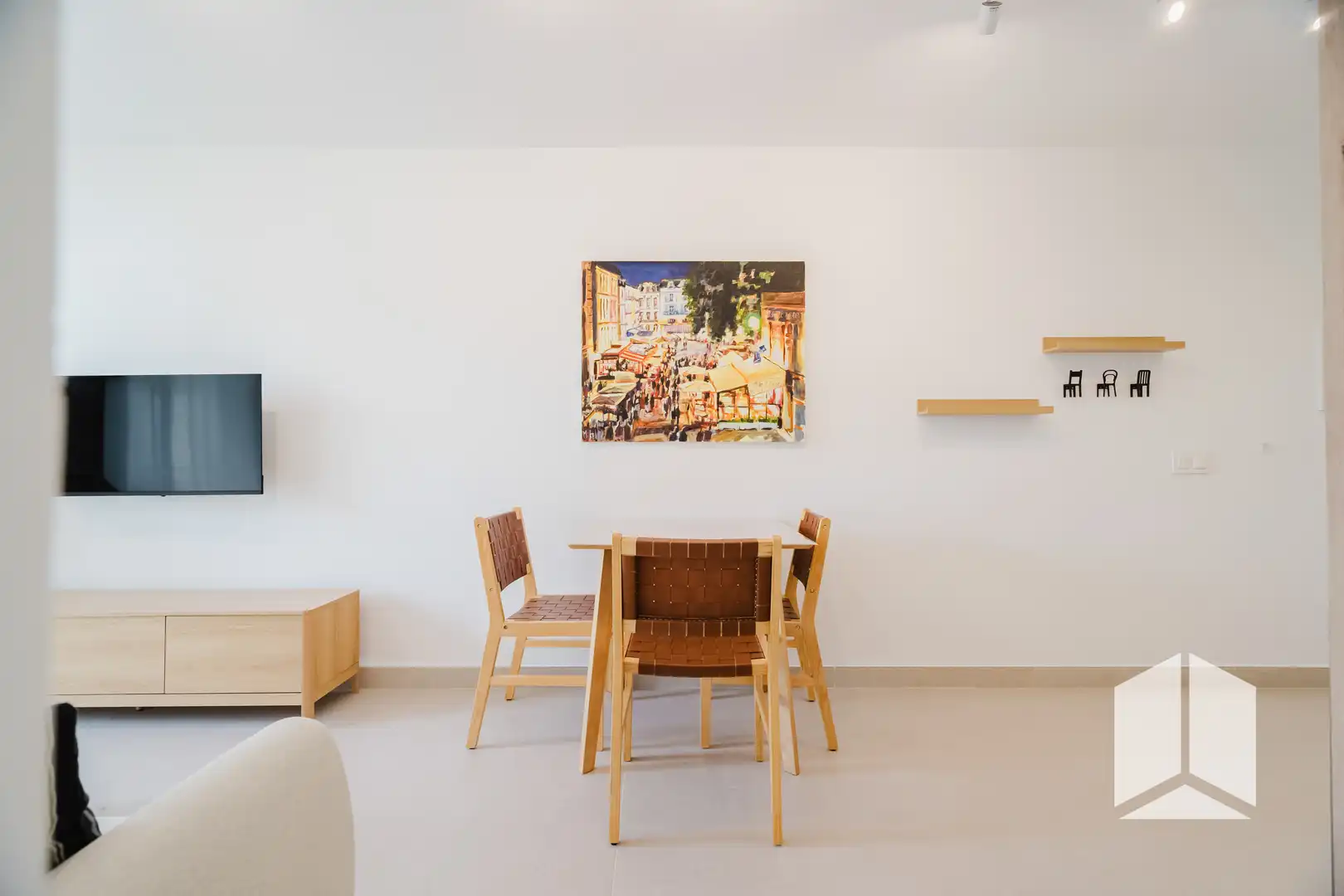 Sala d'estar de Pis en venda en Castelldefels amb Aire condicionat, Terrassa i Piscina
