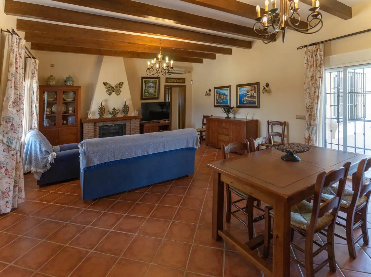 Living room of Houses for rent in Alhaurín El Grande  with Air Conditioner, Private garden and Terrace