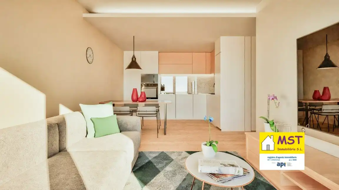 Sala de estar de Piso en venta en Sant Fruitós de Bages con Aire acondicionado, Calefacción y Terraza