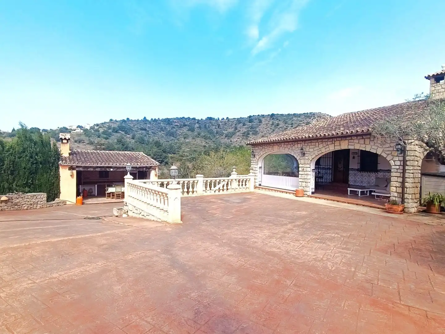 Terraza de Finca rústica de alquiler en Benissa con Calefacción y Amueblado