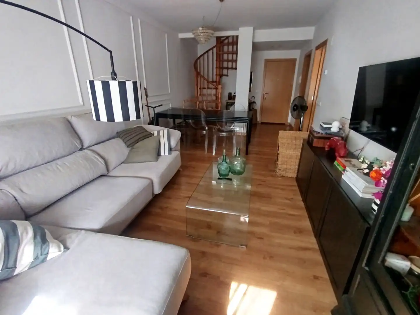 Living room of Flat for sale in Binéfar  with Air Conditioner, Heating and Balcony